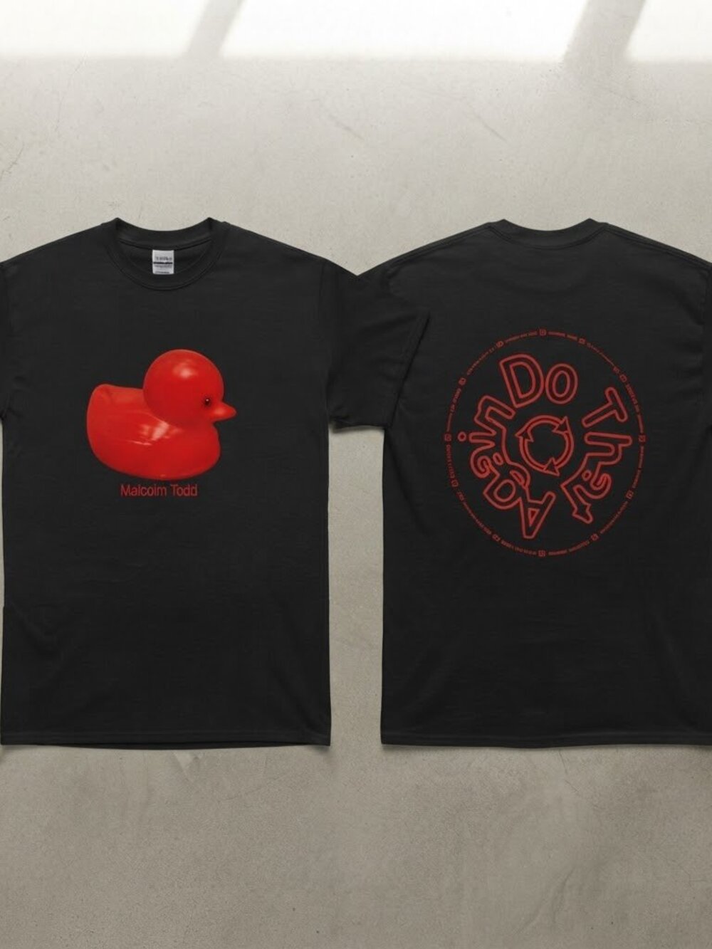 Malcolm Todd Rubber Duck Graphic T-Shirt Black Do That Again 2026 Merch Reprint
